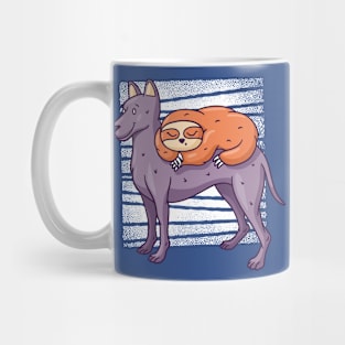 SLOTH ON A DOG Mug